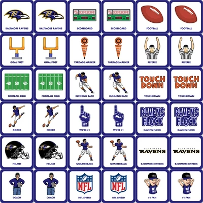 MasterPieces Officially Licensed NFL Baltimore Ravens Matching Game For Kids And Families 4 MasterPieces Officially Licensed NFL Baltimore Ravens Matching Game For Kids And Families - Image 2