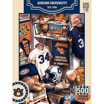 MasterPieces 500 Piece Puzzle - Auburn Tigers Locker Room - 15"x21" 3 MasterPieces 500 Piece Puzzle - Auburn Tigers Locker Room - 15"x21"