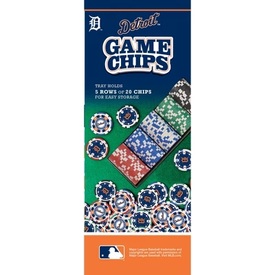 MasterPieces Casino Style 100 Piece Poker Chip Set - MLB Detroit Tigers 6 MasterPieces Casino Style 100 Piece Poker Chip Set - MLB Detroit Tigers - Image 4