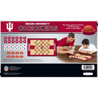 MasterPieces Officially Licensed NCAA Indiana Hoosiers Checkers Board Game For Families And Kids Ages 6 And Up 5 MasterPieces Officially Licensed NCAA Indiana Hoosiers Checkers Board Game For Families And Kids Ages 6 And Up - Image 3