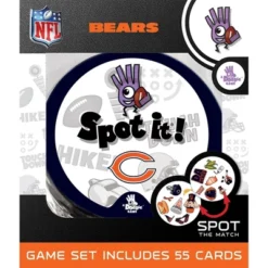 MasterPieces Officially Licensed NFL Chicago Bears Spot It Game For Kids And Adults