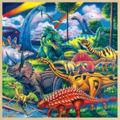 MasterPieces 48 Piece Jigsaw Puzzle For Kids - Dinosaur Friends - 12"x12"