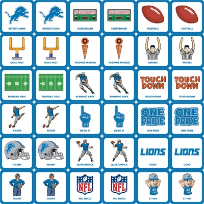 MasterPieces Officially Licensed NFL Detroit Lions Matching Game For Kids And Families 4 MasterPieces Officially Licensed NFL Detroit Lions Matching Game For Kids And Families - Image 2