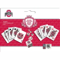 MasterPieces Officially Licensed NCAA Ohio State Buckeyes 2-Pack Playing Cards & Dice Set For Adults -Games and Puzzles Shop GUEST 9b53b33d d187 425c 8107 5196adf9f850