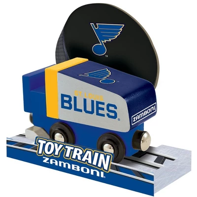 MasterPieces Officially Licensed NHL St. Louis Blues Wooden Toy Train Engine For Kids 4 MasterPieces Officially Licensed NHL St. Louis Blues Wooden Toy Train Engine For Kids - Image 2