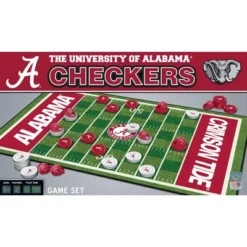 MasterPieces Officially Licensed NCAA Alabama Crimson Tide Checkers Board Game For Families And Kids Ages 6 And Up