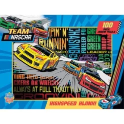 MasterPieces 100 Piece Kids Puzzle - NASCAR Highspeed Hijinx - 14"x19"