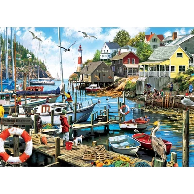 MasterPieces 1000 Piece Jigsaw Puzzle - Pelican Harbor - 26.8"x19.3" 4 MasterPieces 1000 Piece Jigsaw Puzzle - Pelican Harbor - 26.8"x19.3" - Image 2