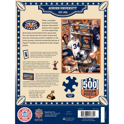 MasterPieces 500 Piece Puzzle - Auburn Tigers Locker Room - 15"x21" 5 MasterPieces 500 Piece Puzzle - Auburn Tigers Locker Room - 15"x21" - Image 3