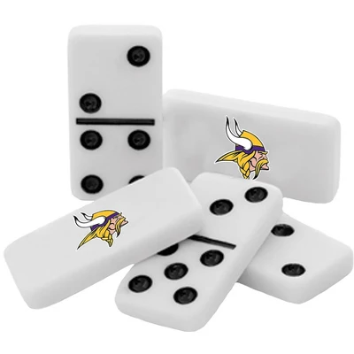 MasterPieces Officially Licensed NFL Minnesota Vikings 28 Piece Dominoes Game For Adults 4 MasterPieces Officially Licensed NFL Minnesota Vikings 28 Piece Dominoes Game For Adults - Image 2