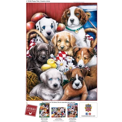 MasterPieces 1000 Piece Jigsaw Puzzle - Puppy Pals - 19.25"x26.75" 6 MasterPieces 1000 Piece Jigsaw Puzzle - Puppy Pals - 19.25"x26.75" - Image 4