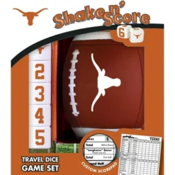 MasterPieces Officially Licsenced NCAA Texas Longhorns Shake N' Score Dice Game For Age 6 And Up