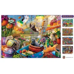 MasterPieces 1000 Piece Puzzle - Greenhouse Gone Wild - 19.25"x26.75" -Games and Puzzles Shop GUEST a0102c5c ad5f 4f03 bfd8 9aee75418063