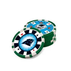 MasterPieces Casino Style 300 Piece Poker Chip Set - NFL Carolina Panthers -Games and Puzzles Shop GUEST a3e37c0f 1d58 480e 82bf f337348046c5