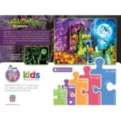 MasterPieces 100 Piece Glow In The Dark Jigsaw Puzzle - Spooky Nights -Games and Puzzles Shop GUEST a4d595fa a181 4771 96e7 f61b816510fb