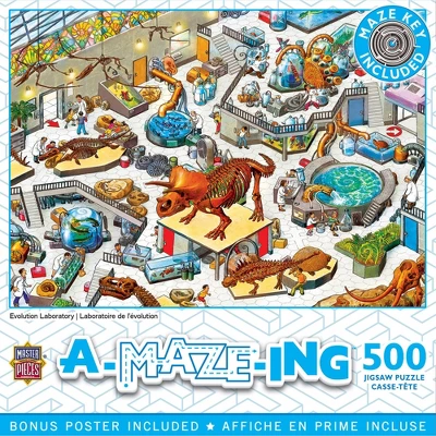 MasterPieces A-Maze-Ing 500 Piece Puzzle - Evolution Laboratory - 15"x21" 3 MasterPieces A-Maze-Ing 500 Piece Puzzle - Evolution Laboratory - 15"x21"