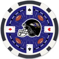 MasterPieces Casino Style 100 Piece Poker Chip Set - NFL Baltimore Ravens -Games and Puzzles Shop GUEST a5bda831 8989 49b3 971a fda65f465c6d