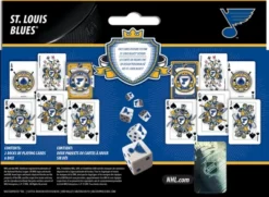 MasterPieces Officially Licensed NHL St. Louis Blues 2-Pack Playing Cards & Dice Set For Adults -Games and Puzzles Shop GUEST a616eb1a 18b5 41b0 865f 26d9afba2954