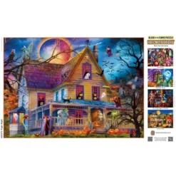 MasterPieces 500 Piece Glow In The Dark Halloween Puzzle - Fright Night -Games and Puzzles Shop GUEST a693f0af 3aae 4670 bd06 3cb5e4f3ff67