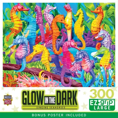 MasterPieces 300 Piece EZ Grip Jigsaw Puzzle - Singing Seahorses - 18"x24" 3 MasterPieces 300 Piece EZ Grip Jigsaw Puzzle - Singing Seahorses - 18"x24"