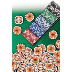 MasterPieces Casino 100 Piece Poker Chip Set - MLB San Francisco Giants -Games and Puzzles Shop GUEST a7630a8c cff4 415b bdc6 30dd1969d4ab