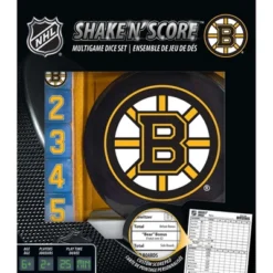 MasterPieces Officially Licsenced NHL Boston Bruins Shake N' Score Dice Game For Age 6 And Up