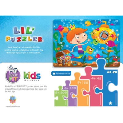 MasterPieces 24 Piece Jigsaw Puzzle For Kids - Mermaid Tail - 19"x14" 5 MasterPieces 24 Piece Jigsaw Puzzle For Kids - Mermaid Tail - 19"x14" - Image 3