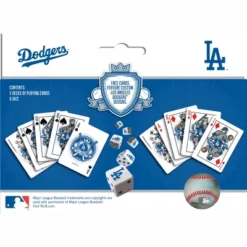 MasterPieces Officially Licensed MLB Los Angeles Dodgers 2-Pack Playing Cards & Dice Set For Adults 8 MasterPieces Officially Licensed MLB Los Angeles Dodgers 2-Pack Playing Cards & Dice Set For Adults -Games and Puzzles Shop GUEST a8cb16d4 ce66 4b55 b0b2 87f6ec28b106