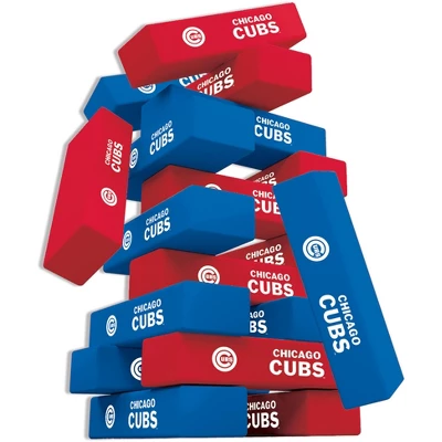 MasterPieces Real Wood Block Tumble Towers - MLB Chicago Cubs 4 MasterPieces Real Wood Block Tumble Towers - MLB Chicago Cubs - Image 2