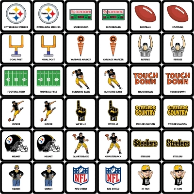 MasterPieces Officially Licensed NFL Pittsburgh Steelers Matching Game For Kids And Families 4 MasterPieces Officially Licensed NFL Pittsburgh Steelers Matching Game For Kids And Families - Image 2