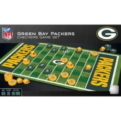 MasterPieces Officially Licensed NFL Green Bay Packers Checkers Board Game For Families And Kids Ages 6 And Up