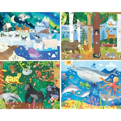 MasterPieces Kids Jigsaw Puzzle Set - Hello World Animals 4-Pack 100 Pieces 4 MasterPieces Kids Jigsaw Puzzle Set - Hello World Animals 4-Pack 100 Pieces - Image 2