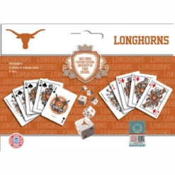 MasterPieces Officially Licensed NCAA Texas Longhorns 2-Pack Playing Cards & Dice Set For Adults -Games and Puzzles Shop GUEST ab8da5f3 0039 4e17 9f36 a8c74383c6c3
