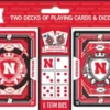 MasterPieces Officially Licensed NCAA Nebraska Cornhuskers 2-Pack Playing Cards & Dice Set For Adults