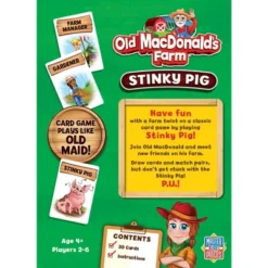 MasterPieces Kids Games - Old MacDonald's Farm - Stinky Pig Kids Card Game -Games and Puzzles Shop GUEST acf1a026 d79b 4308 8b4a 438f76669b05