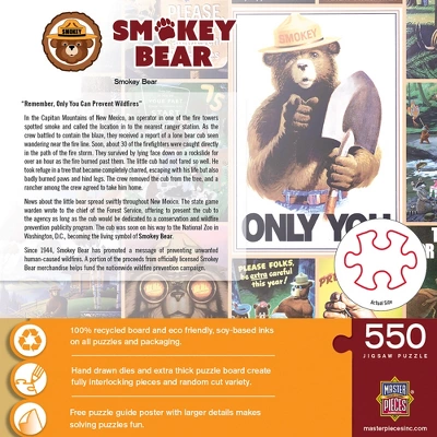 MasterPieces 550 Piece Jigsaw Puzzle For Adults - Smokey Bear - 18"x24" 5 MasterPieces 550 Piece Jigsaw Puzzle For Adults - Smokey Bear - 18"x24" - Image 3