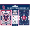 MasterPieces Officially Licensed MLB St. Louis Cardinals 2-Pack Playing Cards & Dice Set For Adults -Games and Puzzles Shop GUEST aec00af6 6521 4f04 8d40 c3aceb1dd32f