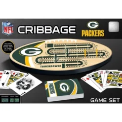 MasterPieces Officially Licensed NFL Green Bay Packers Wooden Cribbage Game For Adults