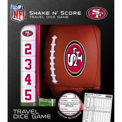 MasterPieces Officially Licsenced NFL San Francisco 49ers Shake N' Score Dice Game For Age 6 And Up 3 MasterPieces Officially Licsenced NFL San Francisco 49ers Shake N' Score Dice Game For Age 6 And Up