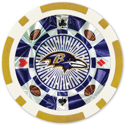 MasterPieces Casino Style 20 Piece 11.5 Gram Poker Chip Set NFL Baltimore Ravens Gold Edition 3 MasterPieces Casino Style 20 Piece 11.5 Gram Poker Chip Set NFL Baltimore Ravens Gold Edition