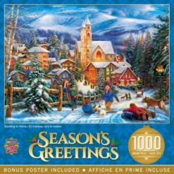 MasterPieces 1000 Piece Christmas Jigsaw Puzzle - Sledding To Home