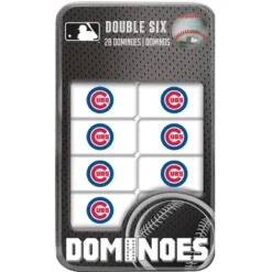 MasterPieces Officially Licensed MLB Chicago Cubs 28 Piece Dominoes Game For Adults