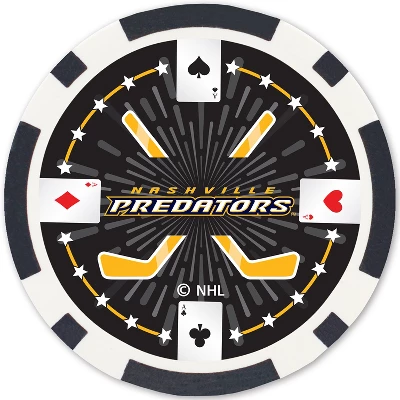 MasterPieces Casino 100 Piece Poker Chip Set - NHL Nashville Predators 5 MasterPieces Casino 100 Piece Poker Chip Set - NHL Nashville Predators - Image 3