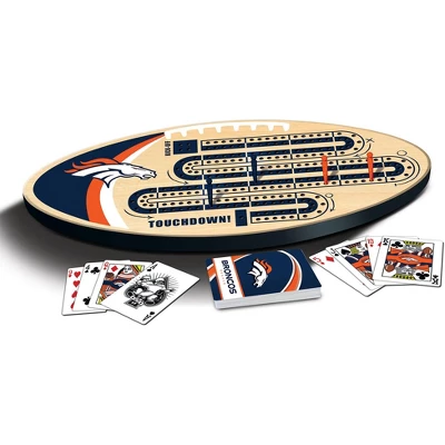 MasterPieces Officially Licensed NFL Denver Broncos Wooden Cribbage Game For Adults 4 MasterPieces Officially Licensed NFL Denver Broncos Wooden Cribbage Game For Adults - Image 2