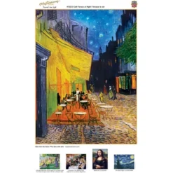 MasterPieces 1000 Piece Puzzle - Café Terrace At Night - 19.25"x26.75" -Games and Puzzles Shop GUEST b57d34af 5ee4 4147 9db4 be0e484febe9