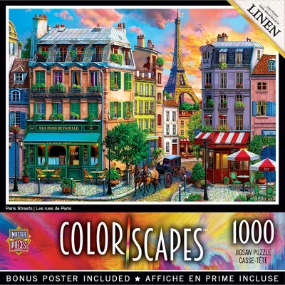 MasterPieces 1000 Piece Jigsaw Puzzle - Paris Streets - 19.25"x26.75" 3 MasterPieces 1000 Piece Jigsaw Puzzle - Paris Streets - 19.25"x26.75"