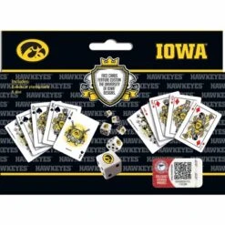 MasterPieces Officially Licensed NCAA Iowa Hawkeyes 2-Pack Playing Cards & Dice Set For Adults -Games and Puzzles Shop GUEST b7eb8b91 adce 472f 9d34 38d23eb799e2