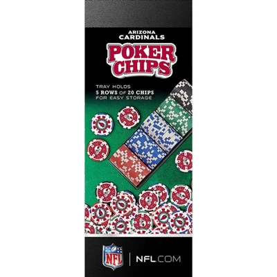 MasterPieces Inc Arizona Cardinals NFL 100-Piece Poker Chips 3 MasterPieces Inc Arizona Cardinals NFL 100-Piece Poker Chips - Image 2