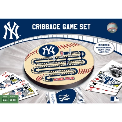 MasterPieces Officially Licensed MLB New York Yankees Wooden Cribbage Game For Adults 3 MasterPieces Officially Licensed MLB New York Yankees Wooden Cribbage Game For Adults