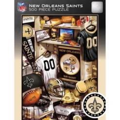 MasterPieces 500 Piece Puzzle - New Orleans Saints Locker Room - 15"x21"